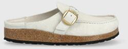 Birkenstock papuci din piele femei, culoarea argintiu 9BYX-KLD07O_09Y