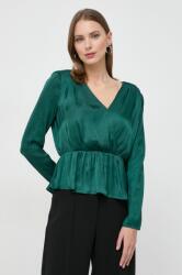 Morgan bluza femei, culoarea verde, neted 9BYX-BDD0A8_77X