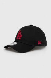 New Era șapcă de baseball din bumbac culoarea negru, cu imprimeu, LOS ANGELES DODGERS 9BYX-CAU0NK_99X