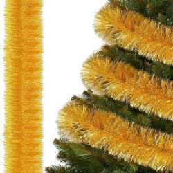 SPRINGOS Arany színű karácsonyfa girland, 6m, 10 cm átmérő (CA0933)