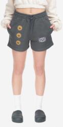 Reebok Classic pantaloni scurți Classic GV Short femei, culoarea gri, cu imprimeu, medium waist HT6118-grey PPYX-SZD108_90X
