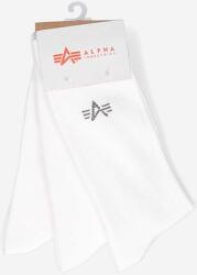 Alpha Industries șosete Basic Socks 3-pack culoarea alb 118929.09-white 99KK-LGU03R_00X