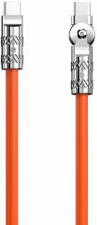 Dudao L24CC Kábel - Type-C / Type-C (USB-C) 180 fokban forgatható fejjel, sárga kábel 1m, 120W