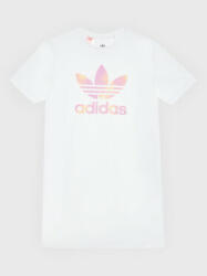 adidas Rochie de zi Graphic Logo HK2935 Alb Relaxed Fit