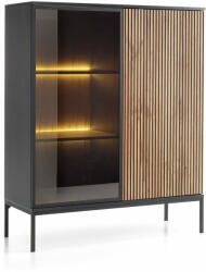  SENTO WT104 vitrines komód - fekete (PM84556)