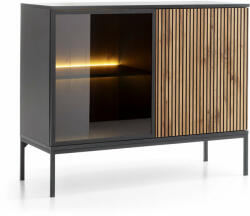  SENTO K104 vitrines komód - fekete (PM84557)