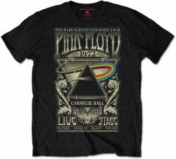 Pink Floyd Carnegie Hall Poster Тениска с къс ръкав Black L (PFTEE78MB03)