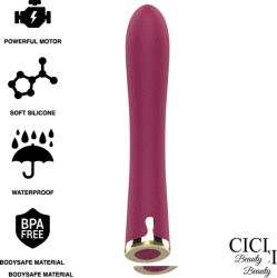 CICI Beauty Szilikon rúdvibrátor 25cm - bordó