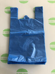 Globál Pack 32x55/15 Ingvállas bevásárlótáska (szatyor) kék / 500db