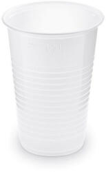Globál Pack Műanyag pohár 3DL Fehér Prémium / 100db