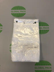Globál Pack 15x25/8 perforált pe tasak natúr / 1000db