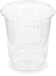 Globál Pack Műanyag Snapszos pohár natúr 0, 4 cl / 50db