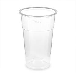 Globál Pack Műanyag Pohár víztiszta 3 dl / 50db