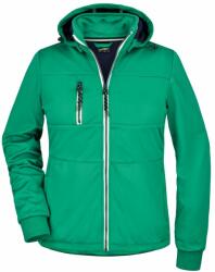 James & Nicholson (Daiber) Női sportos softshell kabát JN1077 - Írzöld / sötétkék / fehér | M (1-JN1077-1714161)