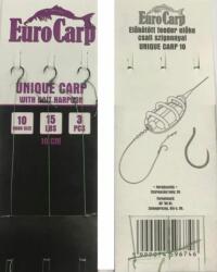 EuroCarp Előkötött feeder előke csaliszigonnyal Unique Carp-10 10cm 15lbs (5999074596746)
