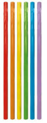 Színes Multicolor, Színes műanyag szívószál 6 db-os