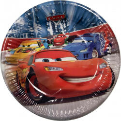 Verdák Disney Verdák Arena Race papírtányér 8 db-os 20 cm