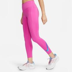 Nike Fast-Women's Mid-Rise 7/8 Running Leggings with Pockets M | Femei | Colanți | Roz | DX0948-623 (DX0948-623)