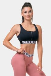NEBBIA Smart Zip Front Sports Bra XS | Femei | Sutiene | Negru | 578-BLACK (578-BLACK)