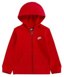 Nike nkb club fleece fz hoodie 98-104 cm | Copii | Hanorace | Roșu | 86F321-U10 (86F321-U10)