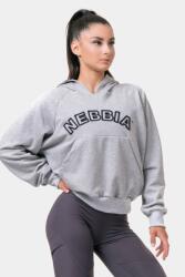 NEBBIA Iconic HERO Sweatshirt with a hoodie S | Femei | Hanorace | Gri | 581-LIGHTGREY (581-LIGHTGREY)