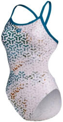 arena planet water swimsuit challenge back blue cosmo/white multi l - Costum de baie dama