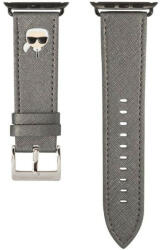 CG Mobile Karl Lagerfeld Apple watch szíj 38/40 szürke bőr (KLAWMOKHG)