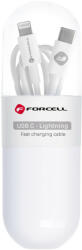 Forcell C291 USB-C-Lightning kábel fehér (5903396152245)
