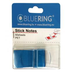 Bluering Jelölőcímke 25x45mm, 50lap, műanyag Bluering® kék (JELCMUA50LK) - irodaitermekek