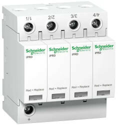 Schneider Túlfeszültség-levezető dugaszolható T2 TNC 350V/AC 8kA 4M Acti9 iPRD Schneider A9L08400 (A9L08400)