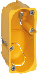 Legrand Gipszkarton szerelvénydoboz ovális 77mm 36mmx 32mm-átmérő sárga műanyag BatiBox Legrand 080040 (080040)