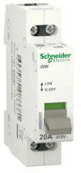 Schneider Sorolható szakaszoló Be-Ki kapcsoló 2P 20A 415V AC 1M 2z Acti9 iSW Schneider A9S60220 (A9S60220)