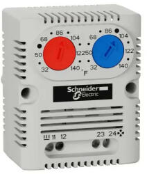 Schneider Termosztát sorolható hűtés/fűtés kettős 0-60°C 10A 250V ClimaSys CC Schneider NSYCCOTHDF (NSYCCOTHDF)