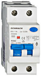 Schrack Vezetékvédő kapcsoló 1+N AMPARO 6kA B 6A 30mA A Schrack AK668606 (AK668606)