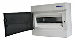 Schrack Falonkívüli kiselosztó 1 soros 12KE átlátszó ajtó Schrack BK080101 (BK080101)