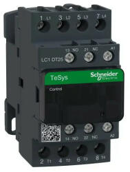 Schneider Kontaktor (mágnesk) 4-Z 230VAC 1-z 1-ny csavaros 25A/AC-1/400V TeSys LC1-DT Schneider LC1DT25P7 (LC1DT25P7)