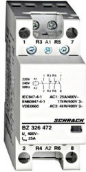 Schrack Sorbaépíthető mágneskapcsoló 25A 2z+2ny 230V AC 2KE Schrack BZ326472 (BZ326472)