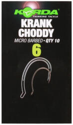 Korda Krank Choddy horog, 6, 10 db (KRCH6)