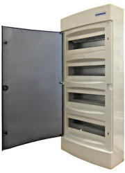 Schrack Falonkívüli kiselosztó 4-soros 48KE átlátszó ajtó Schrack BK080105 (BK080105)