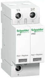 Schneider Túlfeszültség-levezető dugaszolható T2 TNC 350V/AC 8kA 4M Acti9 iPRD Schneider A9L08200 (A9L08200)