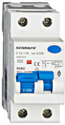 Schrack Vezetékvédő kapcsoló 1+N AMPARO 6kA C 13A 30mA A Schrack AK667613 (AK667613)