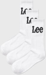 Lee 3PACK Șosete sport Lee Crobett înalte alb 37-39