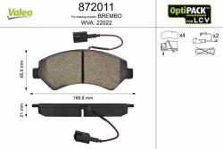 VALEO set placute frana, frana disc VALEO 872011