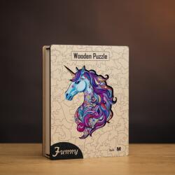 Varázslatos unikornis fa puzzle L Prémium fa doboz