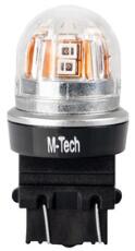 m-tech Bec LED Platinum, W2.5x16q, P27 7W, 12 24V, CANBUS, rosu (LB831R-01B)