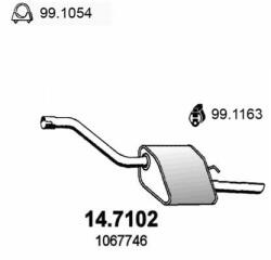 ASSO Toba esapament finala ASSO 14.7102 (14.7102)