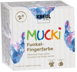Kreul Finger Paint Gleaming Mucki set 4 x 150 ml (APSKP075)