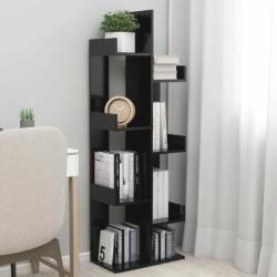 vidaXL Bibliotecă, negru, 48x25, 5x140 cm, PAL (808910) - comfy Biblioteca