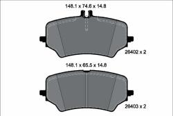 TEXTAR set placute frana, frana disc TEXTAR Q+ 2640201 (2640201)