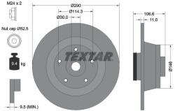 TEXTAR Disc frana TEXTAR PRO 92269603 (92269603)